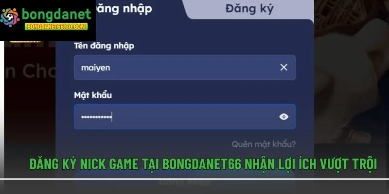 Đăng ký nick game tại Bongdanet66 nhận lợi ích vượt trội